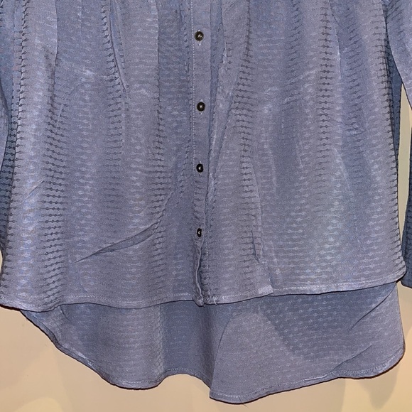 Knox Rose boho style size Small long sleeve lavender blouse w/embroidery - Picture 6 of 9